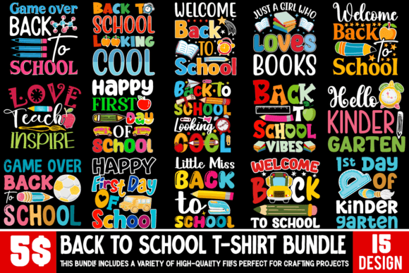 Back to School 15 T-shirt Design Bundle: A Practical Guide for Designers and Creators