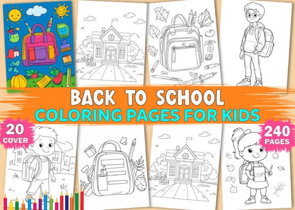 Back to School Coloring Book for Adults