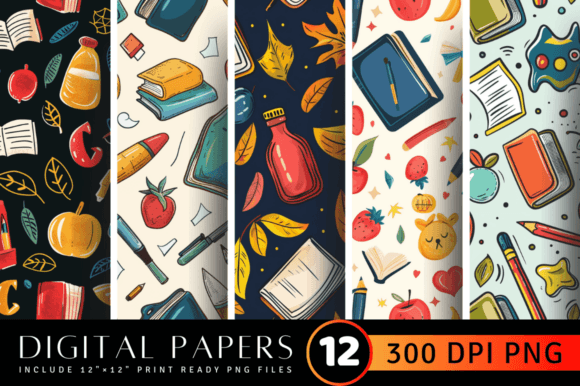 Back to School Digital Paper Backgrounds: A Modern Solution for Creativity and Productivity