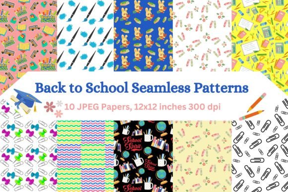 Back to School Digital Paper Pack: A Creative Resource for Educators and Designers