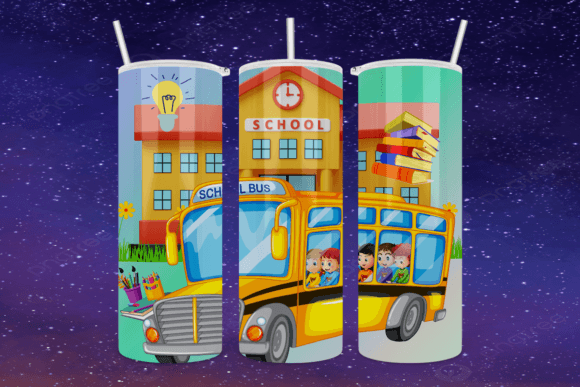 Back to School Essentials: A Guide to the School Bus, Bus Driver, and Teacher Life 20oz Skinny Tumbler