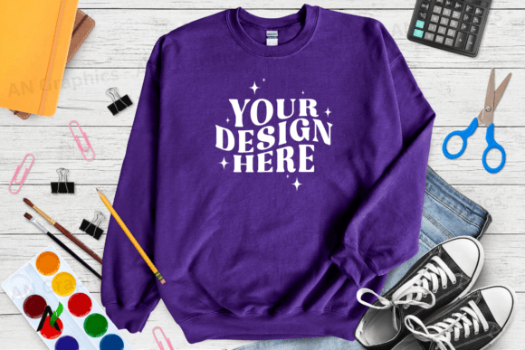 Back to School Gildan 18000 Mockup 0220
