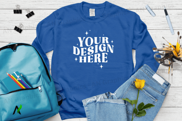 Back to School Gildan 18000 Mockup - 030: Elevating Your Design Game with Professional Mockups