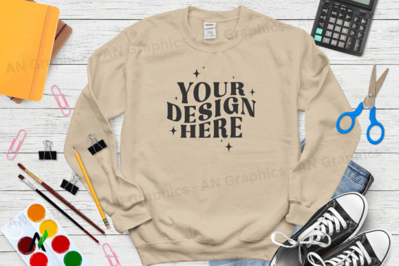 Back to School Gildan 18000 Mockup - 071: A Versatile Tool for Designers and Creators