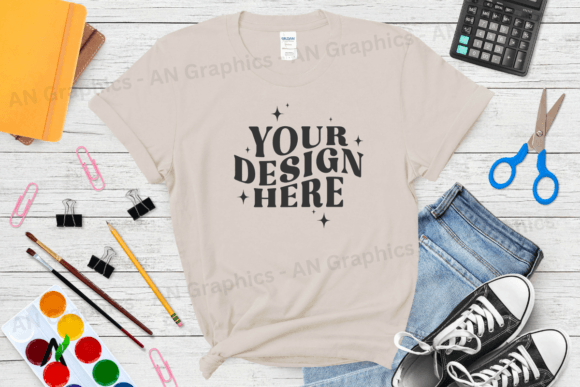 Back to School Gildan 5000 Mockup - 0115: A Versatile Tool for T-Shirt Designers