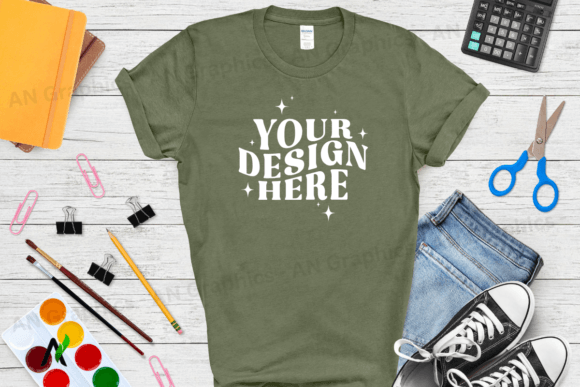 Back to School Gildan 5000 Mockup - 0237