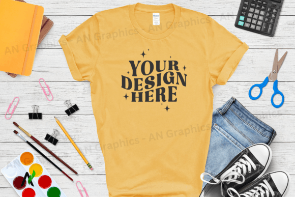 Back to School Gildan 5000 Mockup - 0280: Elevating Your T-Shirt Design Game