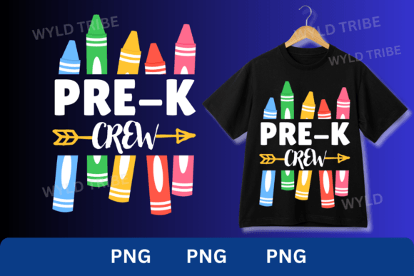 Crayons Pre-k Crew Back To School Design