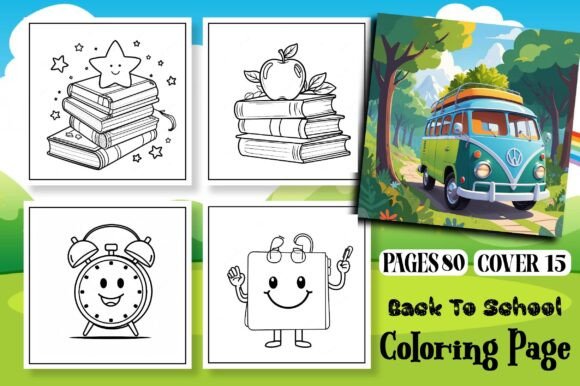 Enhancing Your Book Interior with Easy Back to School Coloring Pages