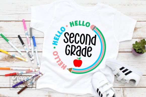 Hello 2nd Grade SVG - Back to School PNG