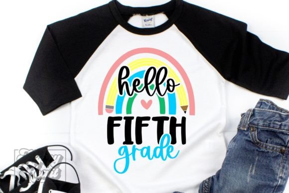 Hello 5th Grade SVG - Back to School