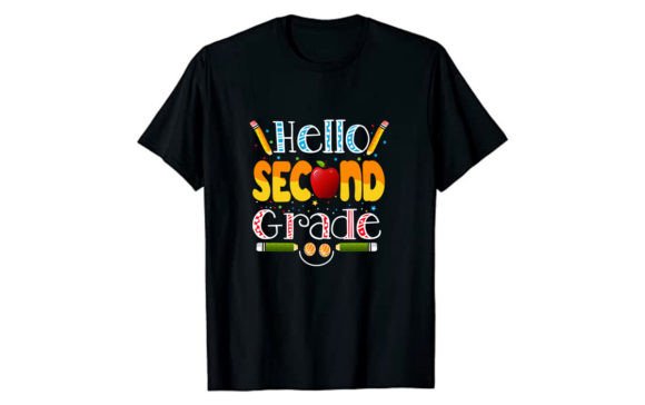 Hello Second Grade Back to School Vector