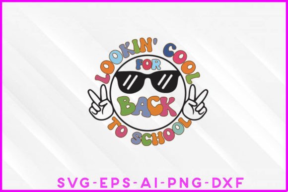 Lookinn Cool for Back to School Groovy: A Retro Design for Versatile Use