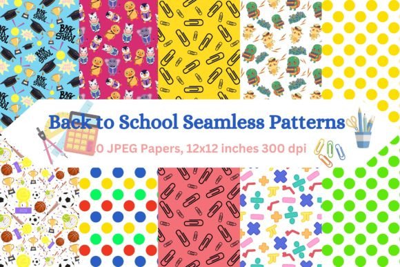 Revolutionize Your Back to School Projects with Trendy Back to School Digital Papers