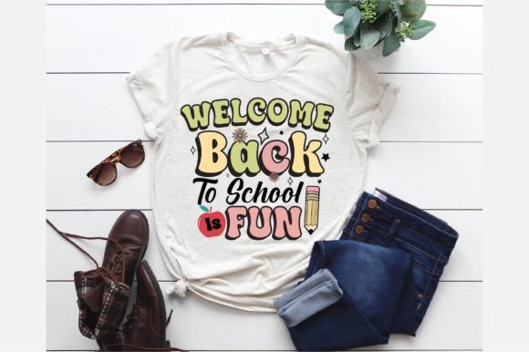 Welcome Back to School Is Fun PNG Design